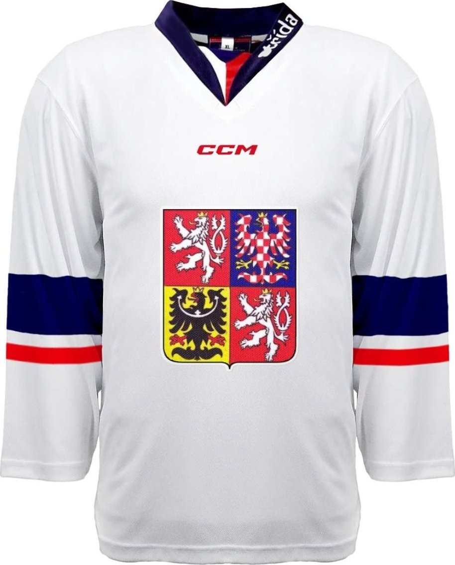 Dres české hokejové reprezentace 2023/2024 CCM Fandres replica - bílý Velikost: L