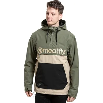 Pánská větrovka bunda Meatfly Garen - Olive/Deep Sand M