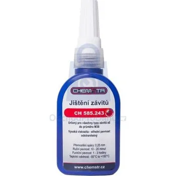 Průmyslové lepidlo Lepidlo na závity CH 585.243, střední pevnost, CHEMSTR 50 g, barva tmavě modrá, balení 1 ks