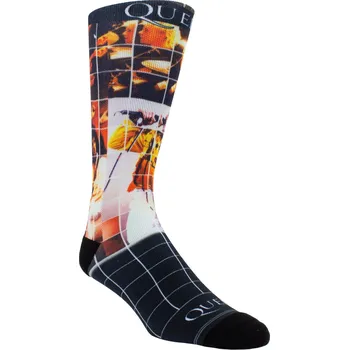 Pánské ponožky ponožky QUEEN - LIVE ON STAGE DYE SUB - BLACK - PERRI´S SOCKS - 40-46