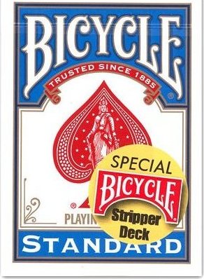 Karty Bicycle Stripper - kónické modré