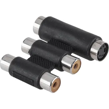 Audio kabel Redukce SVHS + 2x RCA - spojka