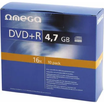 Omega DVD+R 4,7 GB 16x 10 kusů (56823)