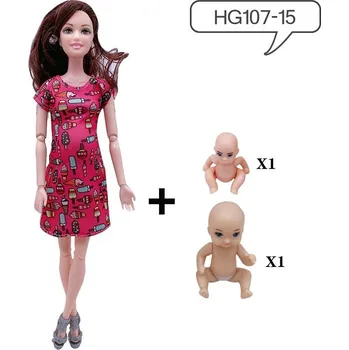 Panenka Barbie Těhotná panenka s miminky (30 cm) Barva: 15