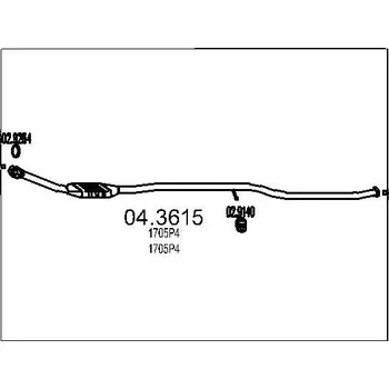 Katalyzátor Katalyzátor MTS 04.3615