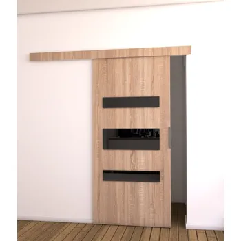 Interiérové dveře Posuvné dveře STANDART D90, Sonoma