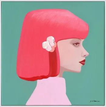 Obraz BIZZOTTO Obraz na plátně TALENT 60x60 cm růžová 0242857