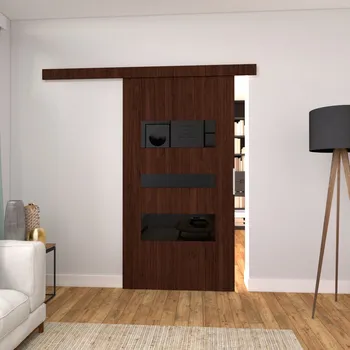 Interiérové dveře Nábytek PEGAS s.r.o. Posuvné dveře STANDART C100, Wenge