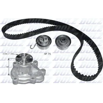 Rozvod motoru Vodní pumpa + sada ozubeného řemene DOLZ KD137
