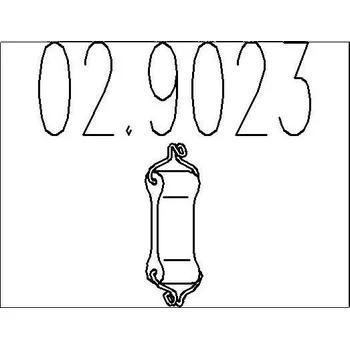 Tlumič výfuku Zarážka, tlumič výfuku MTS 02.9023