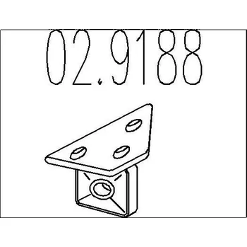 Výfukový systém Zarážka, tlumič výfuku MTS 02.9188