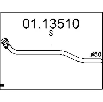 Výfuková trubka Výfuková trubka MTS 01.13510
