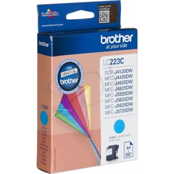 Počítač Originální inkoust Brother LC223C (azurový)