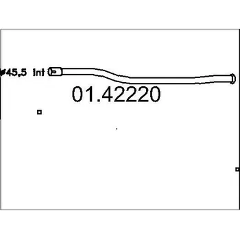 Výfuková trubka Výfuková trubka MTS 01.42220