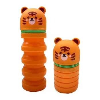 Penál Stojící silikonový penál - Adoramals - zvířátka - Tygr