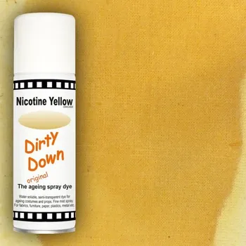 Modelářská barva Dirty down Ageing spray 400ml - Nicotine Yellow (cigaretová žluť)
