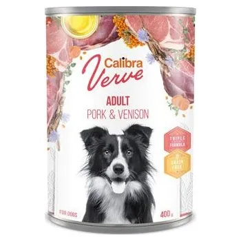 Krmivo pro psa Calibra Dog Verve konzerva Grain Free Adult Pork&Venison 6x400g