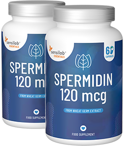 Essentials Spermidin vysoká dávka 120 mcg – Vegan, 120 kapslí