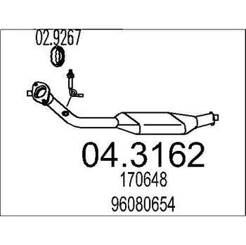 Katalyzátor Katalyzátor MTS 04.3162