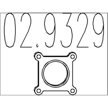 Těsnění výfuku Těsnění, výfuková trubka MTS 02.9329