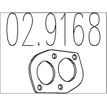 Těsnění výfuku Těsnění, výfuková trubka MTS 02.9168