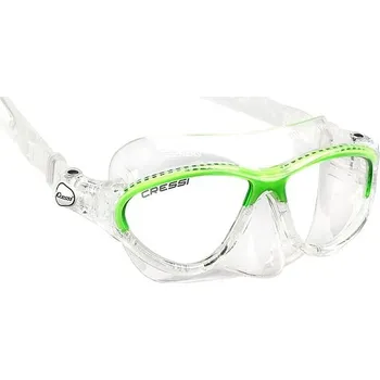 Potápěčská maska Dětská maska Cressi MOON 5-12 let, transp./zelená