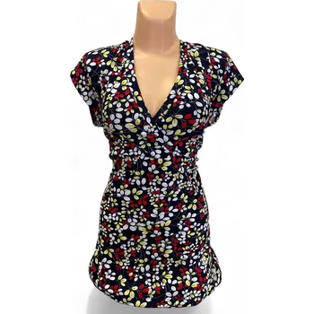 Dámská tunika dámské halenky, Barva celopotištěná, Velikost XXL 48, Materiál 96% Viskoza 4% Lycra