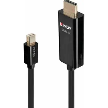 Video kabel Lindy DisplayPort Mini - HDMI kabel 0,5 m černý (40910)