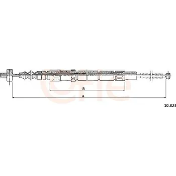 Auto-moto Lanovod parkovací brzdy COFLE 10.823
