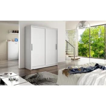 Šatní skříň ArtAdrk Šatní skříň DENVER DV01 | bílá 150 cm