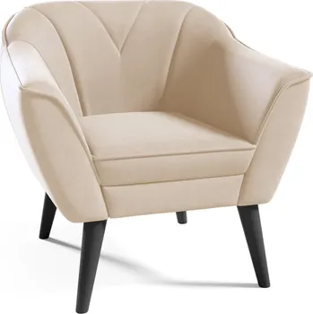 Křeslo Křeslo Valera - Velutto 02 Barva nožiček: Černá