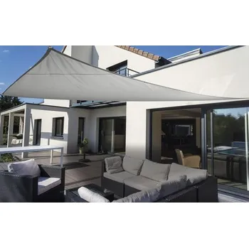 Krycí plachta Sluneční plachta, trojúhelník, PES 200 g/m², stříbrno-šedá 460 cm