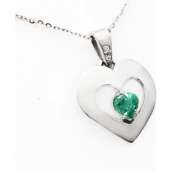 Náhrdelník Stuchlík náhrdelník smaragdové srdce 023894