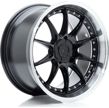 Alu kolo Japan Racing JR41 18x9,5 ET15-35 5H BLANK Glossy Černá w/Machined Lip