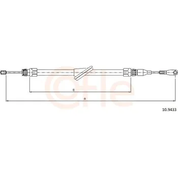 Auto-moto Lanovod parkovací brzdy COFLE 10.9433