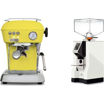 Kávovar Ascaso Dream ONE, Sun Yellow + Eureka Mignon Perfetto, CR white