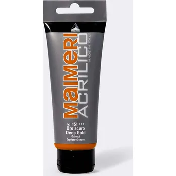 Vodová barva Akrylová barva Maimeri Acrilico 200 ml - zlatá tmavá 151