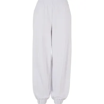 Build Your Brand Dámské široké tepláky - Bílá | M