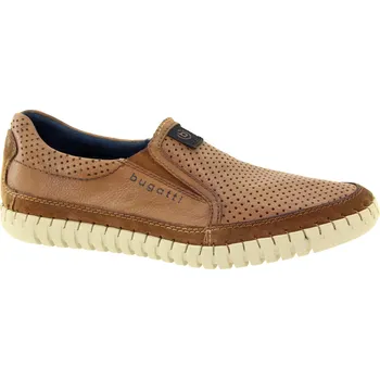 Pánské polobotky BUGATTI Pánské kožené hnědé mokasíny 321-AEW61-1000-6300-247 Velikost 46