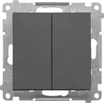 Vypínač Simon 55 č.7+7 LED bez piktogramu modul grafit matný