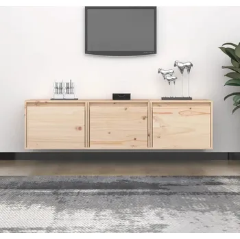 Obývací stěna vidaXL TV skříňky 3 ks masivní borové dřevo [3100125] Barva: Hnědá