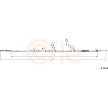 Autodíl Lanovod parkovací brzdy COFLE 17.6074