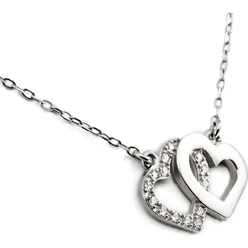 Náhrdelník Stuchlík zlatý náhrdelník 2 srdce 21377