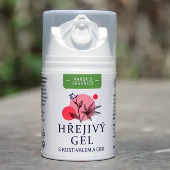 Masážní přípravek Hřejivý gel Vargas Organics s kostivalem a CBD