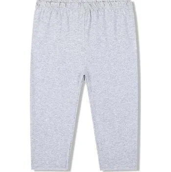 DÍVČÍ 3/4 LEGÍNY BAVLNĚNÉ JEDNOBAREVNÉ Barva: Šedá, Velikost: 104