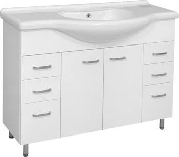 Koupelnový nábytek Armatura Sella Silver 105N skříňka s umyvadlem NIL 105 bílá