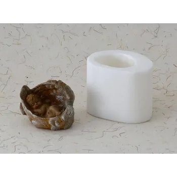 Silikonová forma - Miminko v křídle MALÉ 59 x 42 x 43 mm