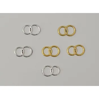 Svatební dekorace Prstýnky nalepovací ZLATÉ