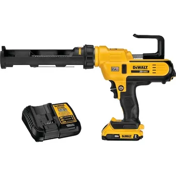 Vytlačovací pistole DeWALT DCE560D1 + aku 2,0 Ah, nabíječka