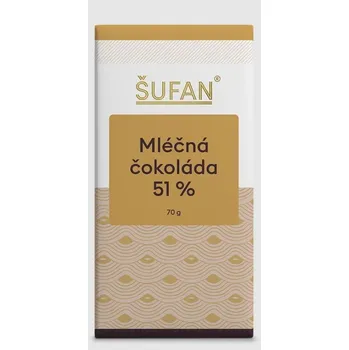 Šufan čokoláda mléčná tabulková 51% 70g